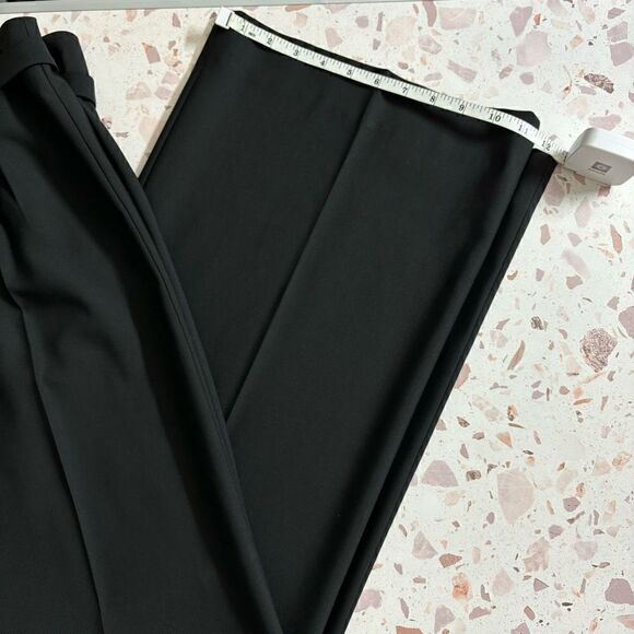 St. John Collection Wide Leg Wool Trouser in Black size 6 - Picture 11 of 15